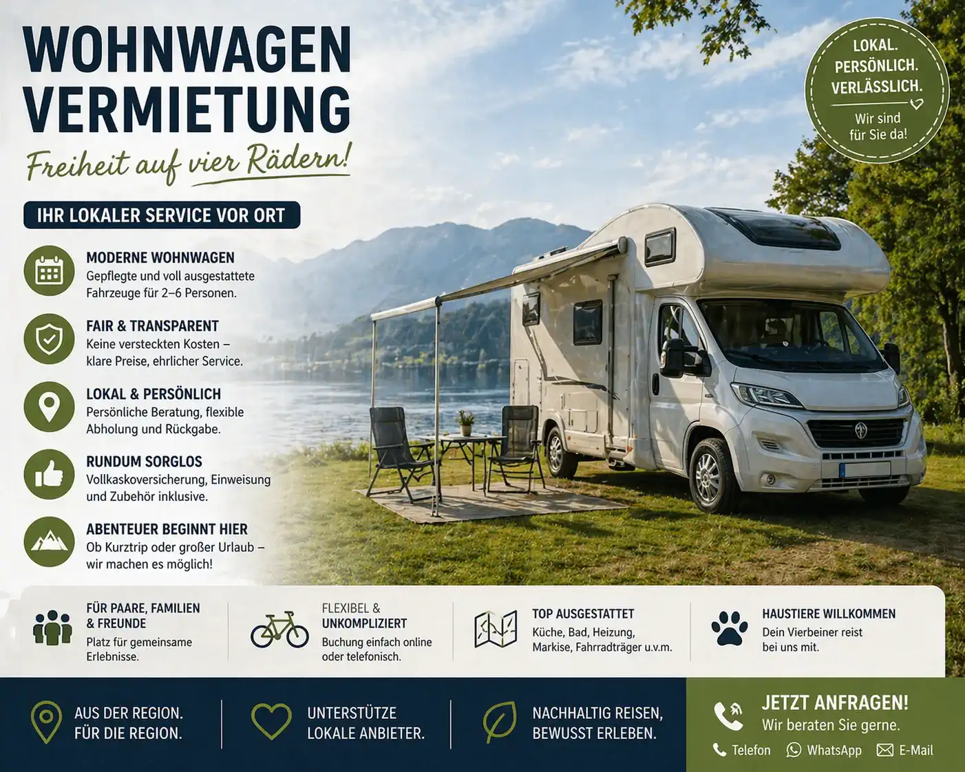 Vermietung / lokaler Service – Angebote vorhanden, aber online nicht klar gebündelt